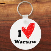 I Liebe Warsaw Schlüsselanhänger (Vorderseite)