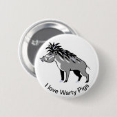 I Liebe Warty PIGS - Warthos - Wildtiere - Button (Vorne & Hinten)