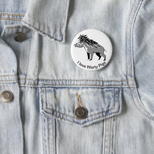 I Liebe Warty PIGS - Warthos - Wildtiere - Button (Beispiel)