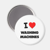 I Liebe Waschmaschinen Magnet (Vorderseite/Rückseite)