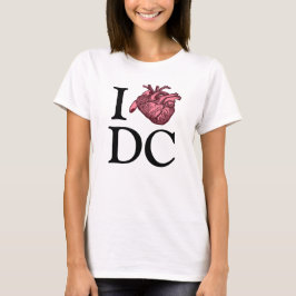 I Liebe Wash, DC mit anatomisch korrektem Herzen T-Shirt
