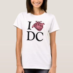 I Liebe Wash, DC mit anatomisch korrektem Herzen T-Shirt