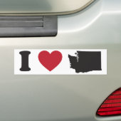 I Liebe Washington Autoaufkleber (Auf Auto)