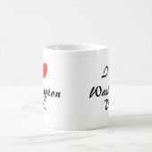 I Liebe Washington, D.C. Herz Typografie Kaffeezub Kaffeetasse (Mittel)