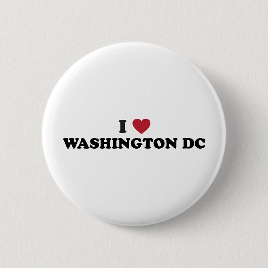 I Liebe-Washington DC Button (Vorderseite)