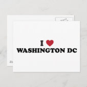 I Liebe Washington DC Postkarte (Vorne/Hinten)