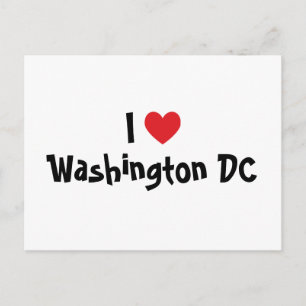 I Liebe Washington DC Postkarte