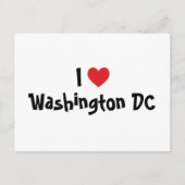 I Liebe Washington DC Postkarte (Vorderseite)
