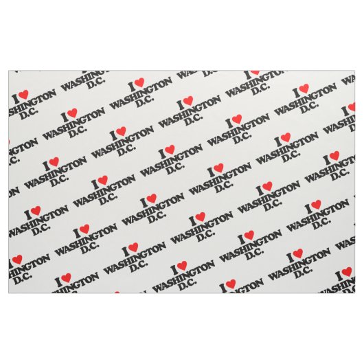 I LIEBE-WASHINGTON-DC STOFF (Fat Quarter (45,7 x 55,9 cm))