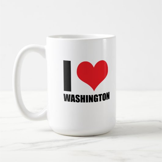 I Liebe Washington Kaffeetasse (Links)