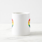 I Liebe Washington Staat Rainbow Heart Kaffeetasse (Mittel)