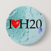 I Liebe-Wasser Button (Vorderseite)