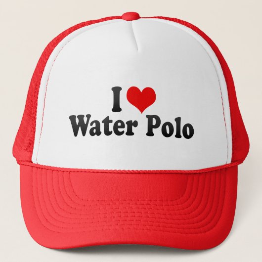 I Liebe-Wasser-Polo Truckerkappe (Vorderseite)
