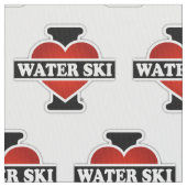 I Liebe-Wasser-Ski Stoff (Nahaufnahme)