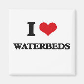 I Liebe Wasserbetten Magnet (Vorne)