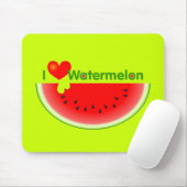 I Liebe-Wassermelone Mousepad (Mit Mouse)