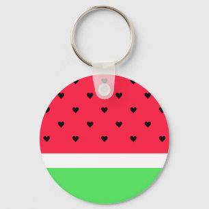 I Liebe-Wassermelone Schlüsselanhänger