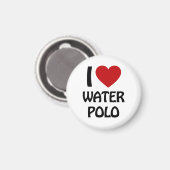 I Liebe Wasserpolo Magnet (Vorderseite/Rückseite)