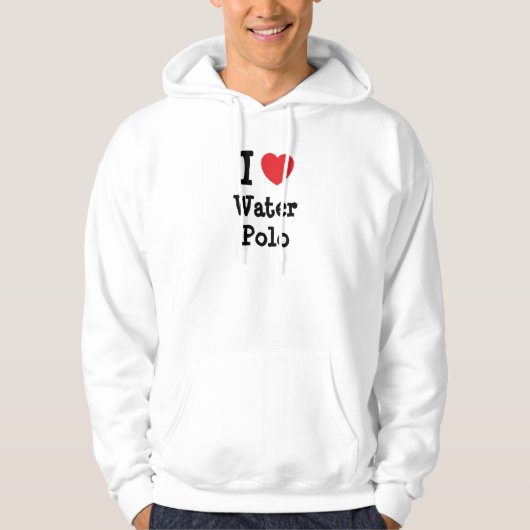 I Liebe Water Polo Herz Brauch personalisiert (Vorderseite)