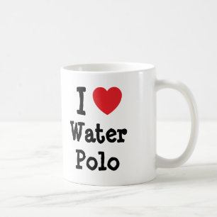 I Liebe Water Polo Herz Brauch personalisiert Kaffeetasse