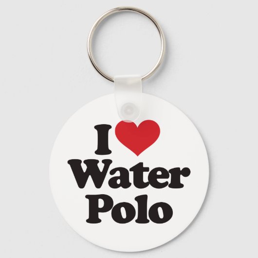 I Liebe Water Polo Schlüsselanhänger (Vorderseite)