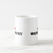 I Liebe Waterbury Connecticut Kaffeetasse (Mittel)
