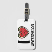 I Liebe Watermelon Gepäckanhänger (Vorderseite Vertikal)