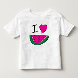 I Liebe Watermelon Kleinkind T-shirt