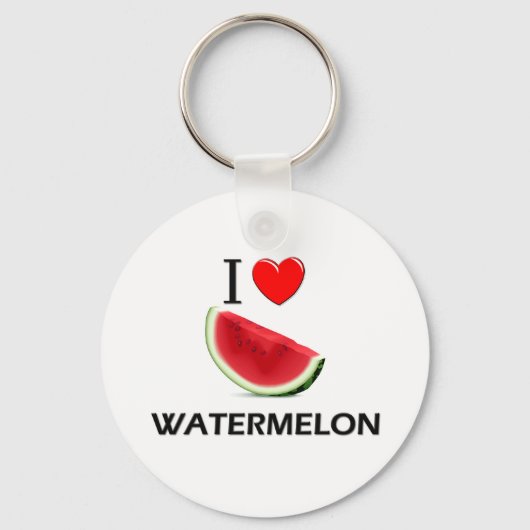 I Liebe Watermelon Schlüsselanhänger (Vorderseite)