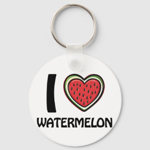 I Liebe Watermelon Schlüsselanhänger