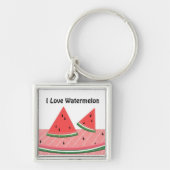I Liebe Watermelon Schlüsselanhänger (Vorne)