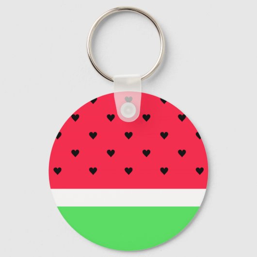 I Liebe Watermelon Schlüsselanhänger (Vorderseite)