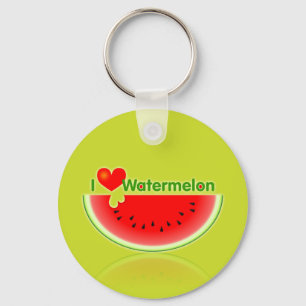 I Liebe Watermelon Schlüsselanhänger
