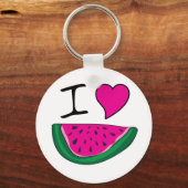 I Liebe Watermelon Schlüsselanhänger (Vorderseite)