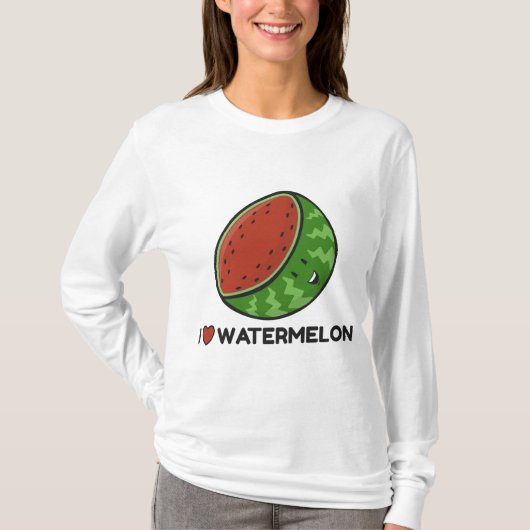 I Liebe Watermelon T-Shirt (Vorderseite)