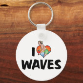I Liebe Waves Schlüsselanhänger (Vorderseite)