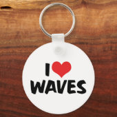 I Liebe Waves Schlüsselanhänger (Vorderseite)