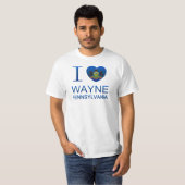 I Liebe Wayne, PA T-Shirt (Vorne ganz)