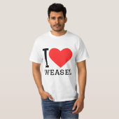I Liebe weasel T-Shirt (Vorne ganz)