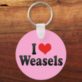 I Liebe Weasels Schlüsselanhänger (Vorderseite)