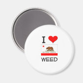 I Liebe WEED Kalifornien Magnet (Vorderseite/Rückseite)
