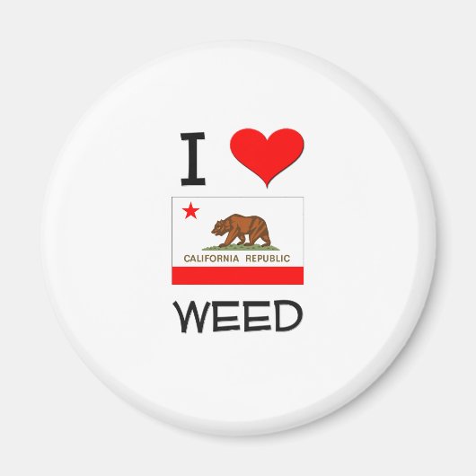I Liebe WEED Kalifornien Magnet (Vorne)