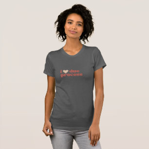 I Liebe wegen Prozesskehle grau T-Shirt