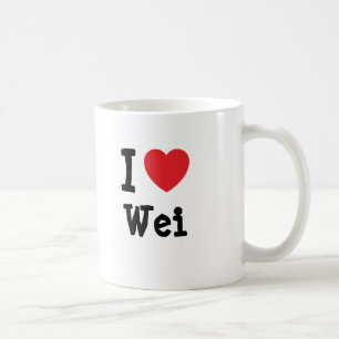 I Liebe Wei heart T - Shirt Kaffeetasse