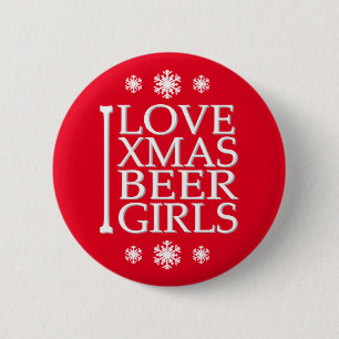 I Liebe Weihnachten Button