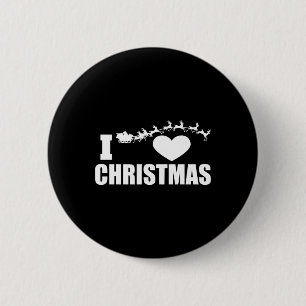 I Liebe Weihnachten Button