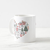 I Liebe Weihnachten: Feierlich Kaffeetasse (Vorderseite Links)