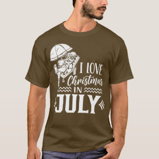 I Liebe Weihnachten im Juli sarkastischen Sommer S T-Shirt