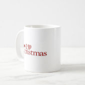 I Liebe-Weihnachten Kaffeetasse (Vorderseite Links)