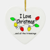 I Liebe Weihnachten Keramik Ornament (Vorne)